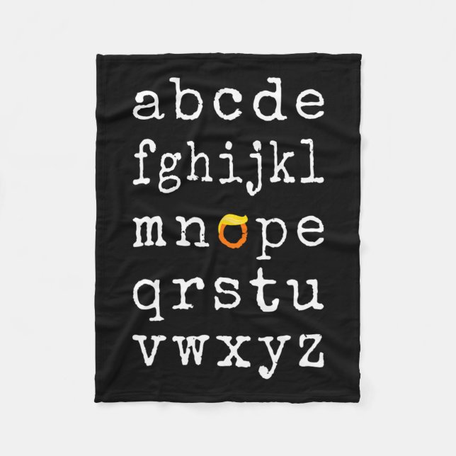 Cobertor De Velo Democratas Engraçados Wig Trump Eleições Anti-Trum (Frente)