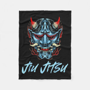Cobertor De Velo Demônio Oni Japonês e Jiu Jitsu