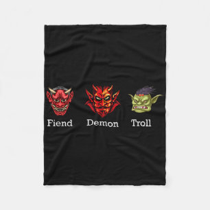 Cobertor De Velo Demônio Troll Sutil Anti Trump