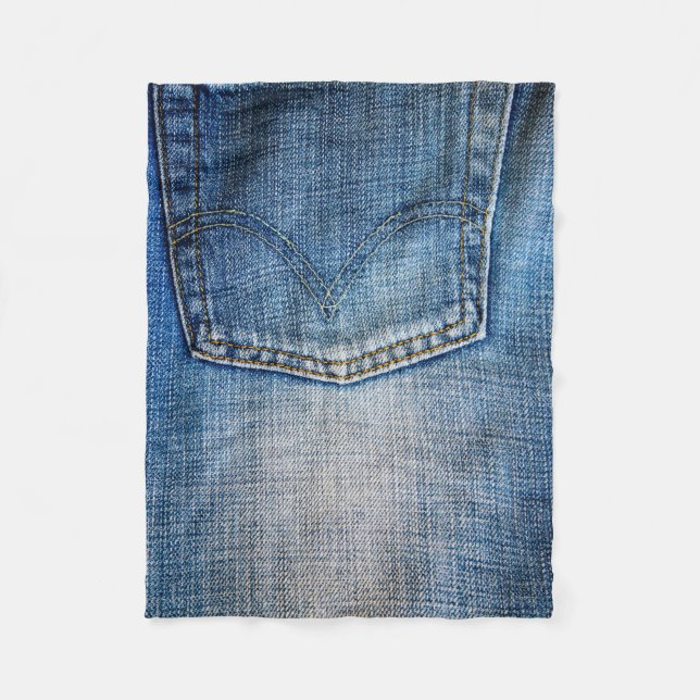 Cobertor De Velo Denim azul (Frente)