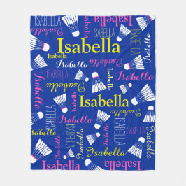 Cobertor De Velo Denominações das raparigas brancas, azuis e cor-de