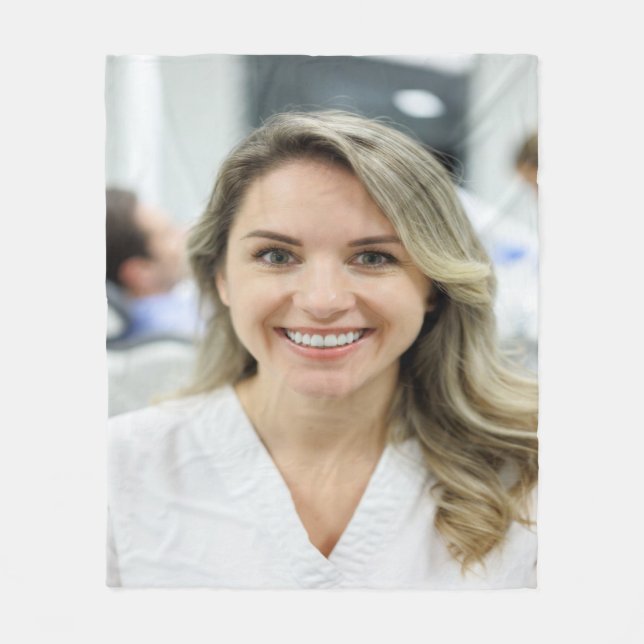 Cobertor De Velo Dentist Photo Customize Personalize (Frente)