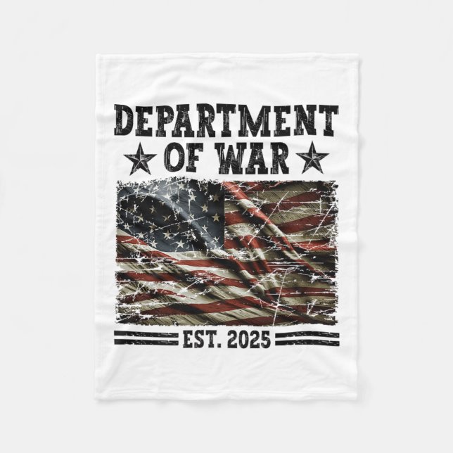 Cobertor De Velo Department Of War Usa Camouflage Flag Department O (Frente)