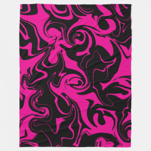 Cobertor De Velo Derramar - Magenta e preto