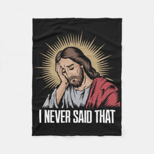Cobertor De Velo Desapontado Jesus Eu Nunca Disse Isso Engraçado Je