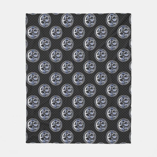 Cobertor De Velo Descanso de dragão cromo em Impressão de fibra de  (Frente)