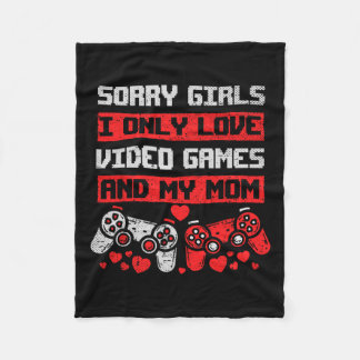 Cobertor De Velo Desculpe Meninas Eu Só Amo Videos games E Meu Meni