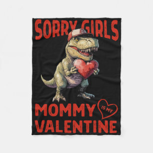 Cobertor De Velo Desculpe Meninas Mamãe é Meu Coração de Dinossauro