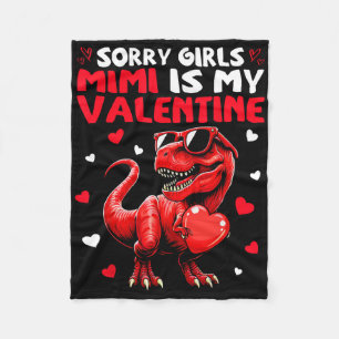 Cobertor De Velo Desculpe Meninas Mimi É Meu Dinossauro Monstro Do