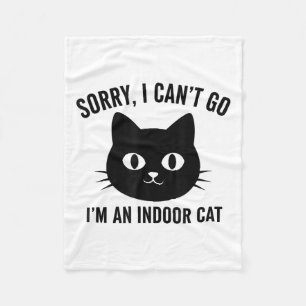 Cobertor De Velo Desculpe, Não Posso Im Um Gato Interior