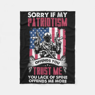 Cobertor De Velo Desculpe Se Meu Patriotismo Ofende Você Bandeira P
