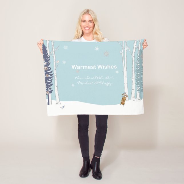 Cobertor De Velo Desejos mais quentes personalizados da cena de nev (In Situ)