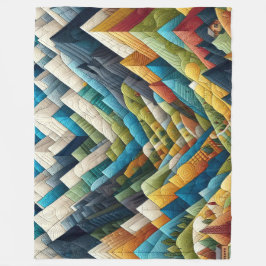 Cobertor De Velo Desenho da Cena de Montanha Abstrato