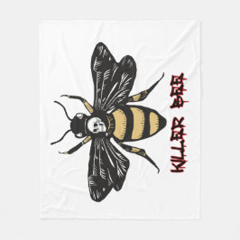 Cobertor De Velo Desenho de abelha assassina da safra