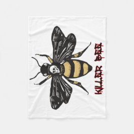 Cobertor De Velo Desenho de abelha assassina da safra