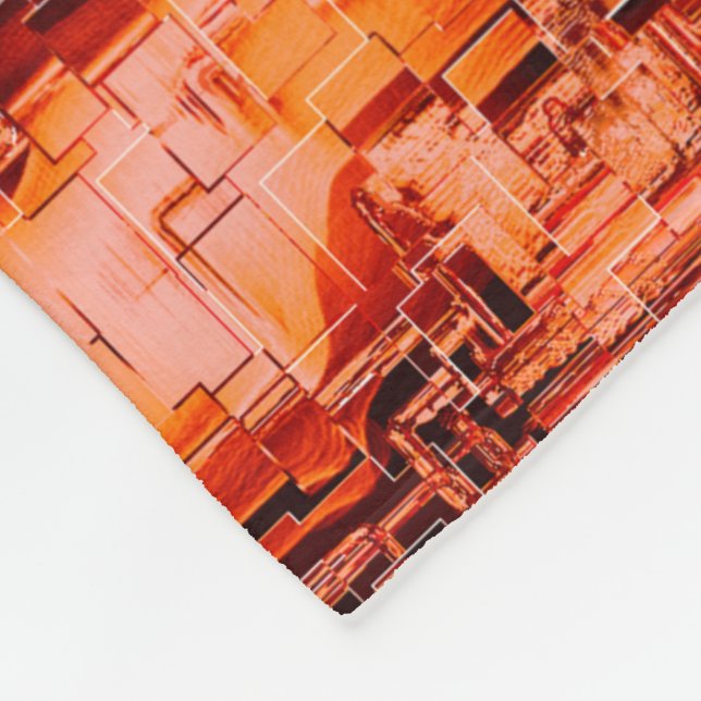 Cobertor De Velo Desenho de abstrato em mosaico esculpido em tons d (Quina)