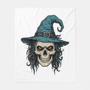 Cobertor De Velo Desenho de Camisa Vetorial de Halloween de Caveira
