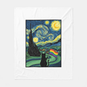 Cobertor De Velo Desenho de Camisa Vetorial de Paisagem Noturna de