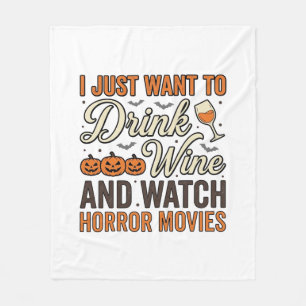Cobertor De Velo Desenho de Camisa Vintage de Filmes de Terror de V
