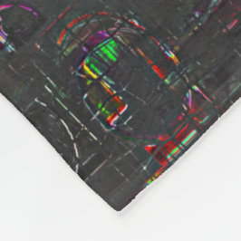 Cobertor De Velo Desenho de cor russa na escuridão noturna na juta