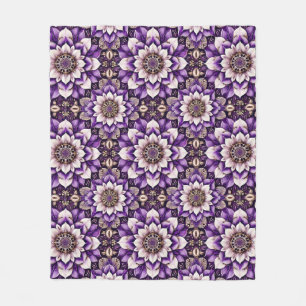 Cobertor De Velo Desenho de Mandala Floral Ornamentado