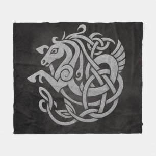 Cobertor De Velo Desenho de Nó de Cavalo Mitológico Nórdico