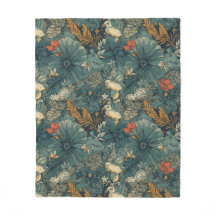 Desenho de padrão floral botânico vintage