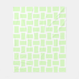 Cobertor De Velo Desenho de Tear Pastel Verde Lima e Branco