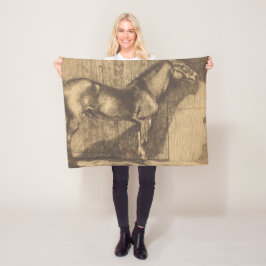 Cobertor De Velo Desenho de um Pony (por Paul-Albert Besnard)