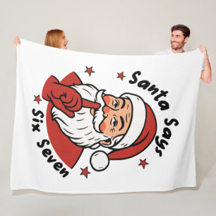 Cobertor De Velo Desenho engraçado de Natal do São Nicolau Holandês