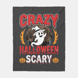 Cobertor De Velo Desenho Louco de Halloween Fantasma Assustador e A