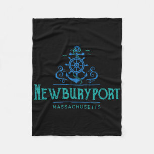 Cobertor De Velo Desenho Náutico de Newburyport Machusetts