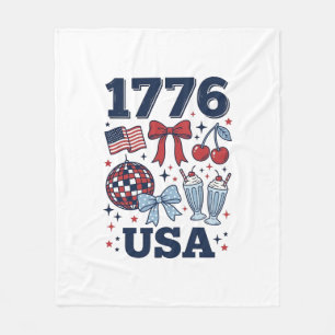 Cobertor De Velo Desenho Vetorial Coquete Patriótico EUA 1776_1
