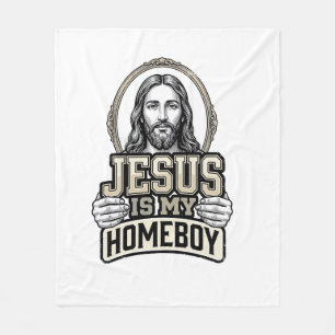 Cobertor De Velo Desenho Vetorial Gravado Vintage Jesus É Meu Amigo