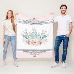 Cobertor De Velo Deserto de Cactus Sudoeste