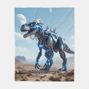 Cobertor De Velo Deserto de Dinossaur Cibborg Fantasy Cute