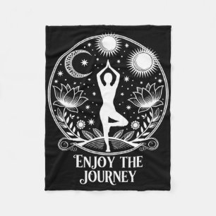 Cobertor De Velo Desfrute A Jornada Yoga Meditação Celestial Paz