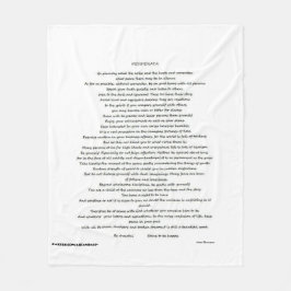 COBERTOR DE VELO DESIDERATA THROW BLANKEET
