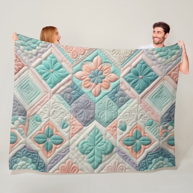 Cobertor De Velo Design abstrato enfileirado (In Situ)