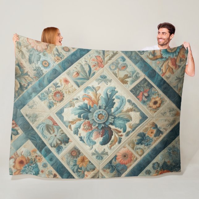 Cobertor De Velo Design abstrato enfileirado (In Situ)