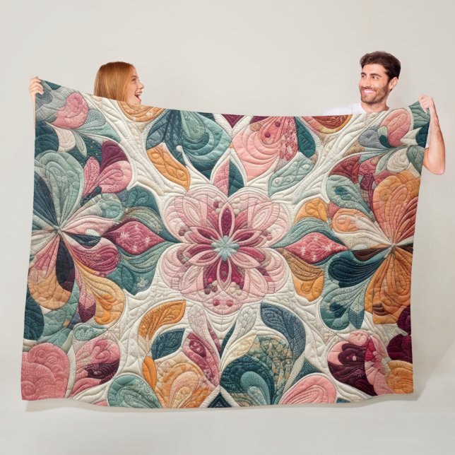 Cobertor De Velo Design abstrato enfileirado (In Situ)