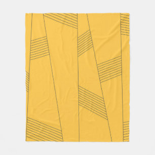 Cobertor De Velo design abstrato gráfico simples, amarelo, moderno