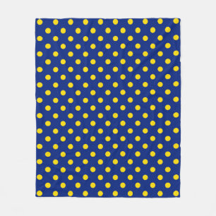Cobertor De Velo Design Bolinhas Amarelo Azul