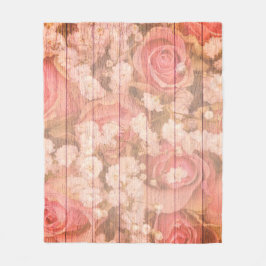 Cobertor De Velo Design chic country rosa