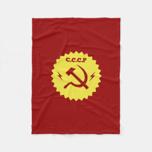 Cobertor De Velo Design comunista do crachá de CCCP