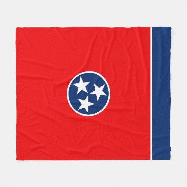 Cobertor De Velo Design da bandeira do estado de Tennessee (Frente (Horizontal))