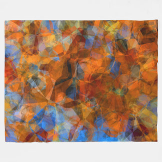 Cobertor De Velo Design de abstrato moderno cor de laranja enferruj