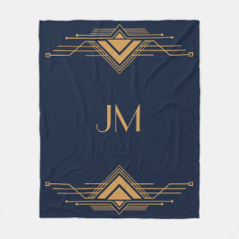 Cobertor De Velo Design de Arte Geométrica do Ouro Elegante