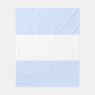 Cobertor De Velo Design de Barra Azul Pastel e Branco para Bebê