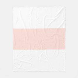 Cobertor De Velo Design de Barra em Branco Suave e Rosa Pastel